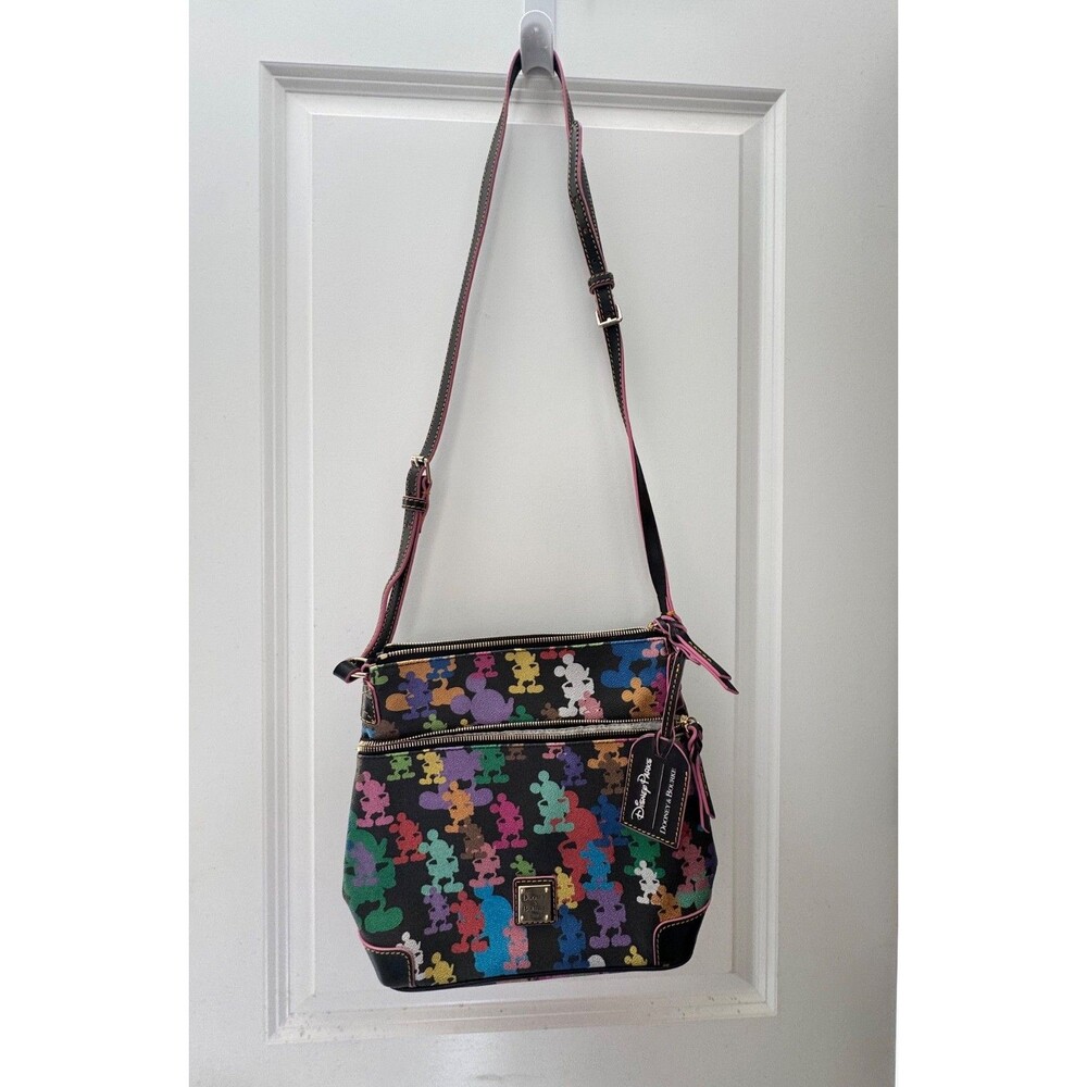 Disney Parks Dooney & Bourke Mickey Mouse Silhouette Crossbody Purse Bag